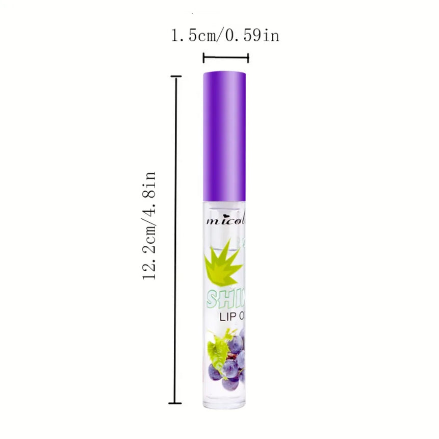 Hydrating Lip Oil Roller Gloss Moisturizing Nourishing Lip Balm Transparent Colorless Fruit Avocado Lip Care ﻿