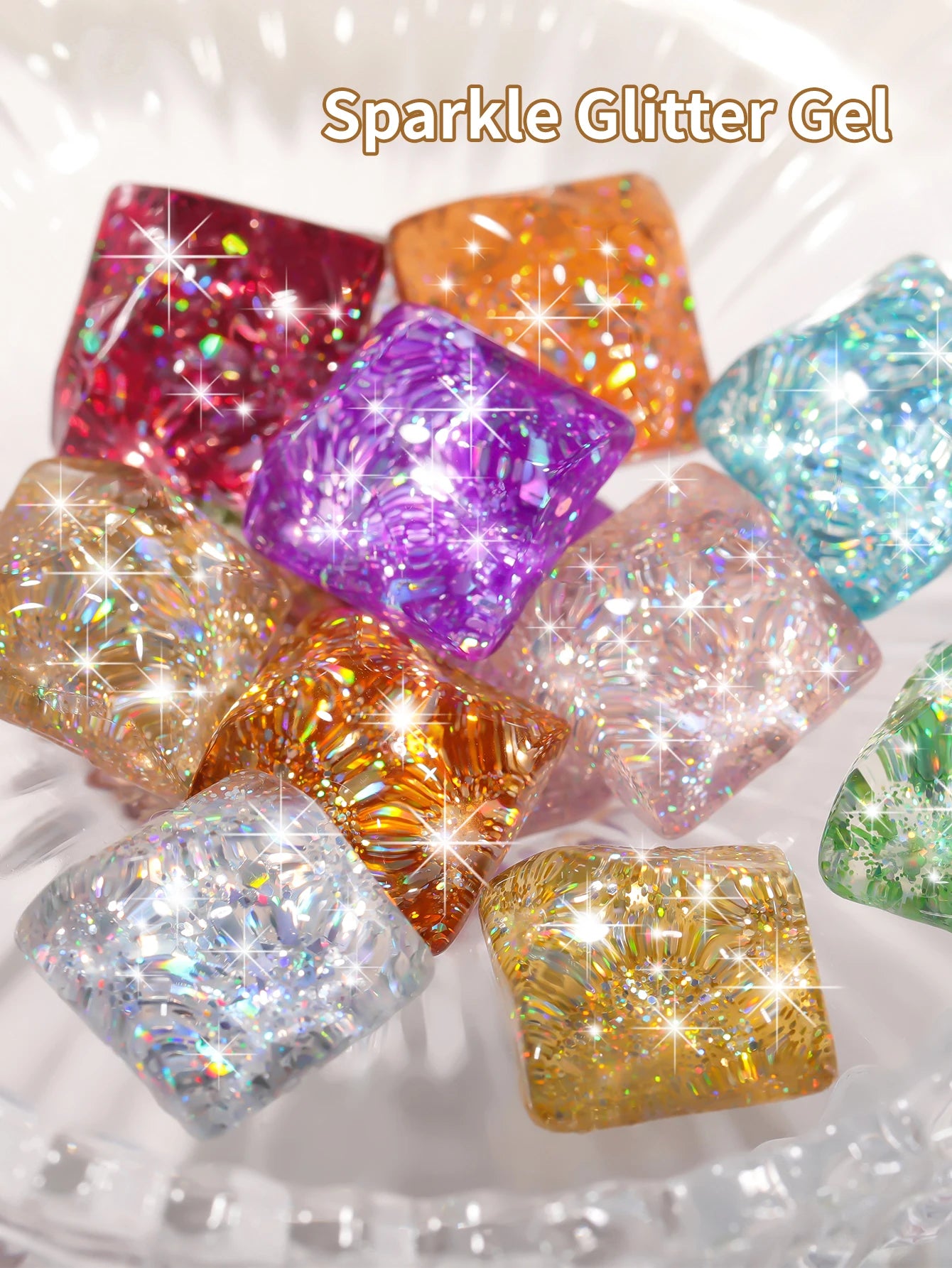 1/ 10pcs 15ML Glitter Silver Color Nail Gel Polish Semi-permanent Varnish Soak Off Nail Art  UV LED Gel Manicure For Summer