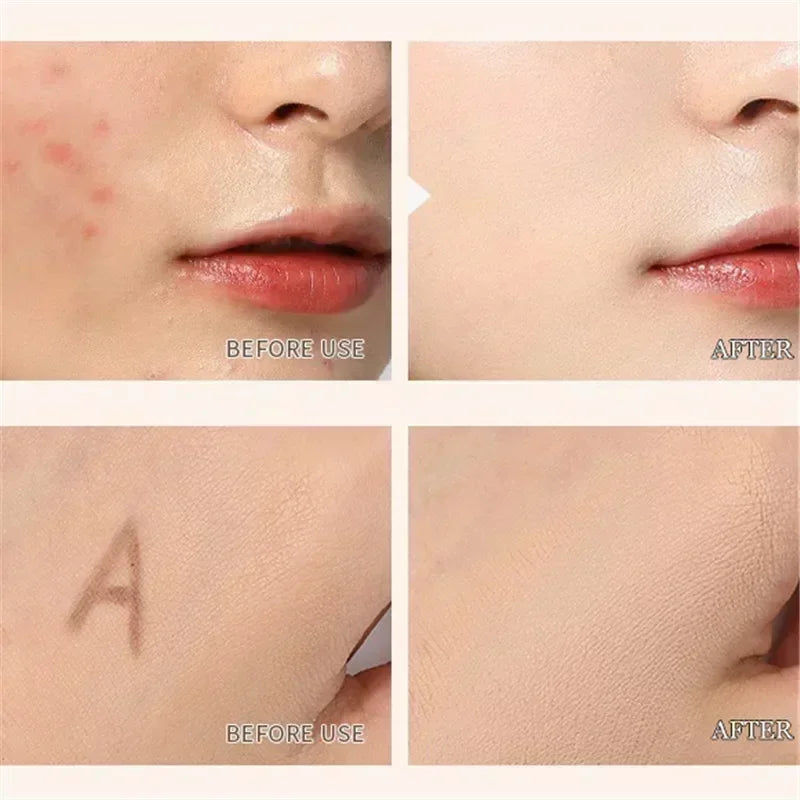 6.5g Natural 3-Color Concealer Palette Cover Dark Circles Acne Pores Creamy Texture Concealer Face Brightening Liquid Foundation