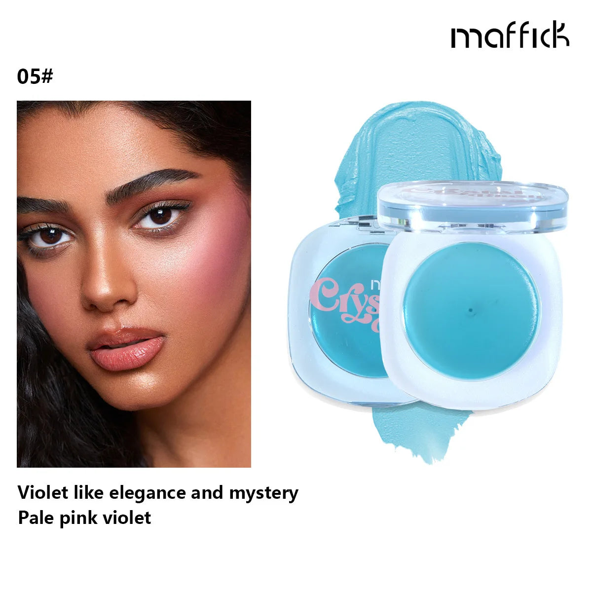 Temperature-Activated Blush - Crystal Clear to Color Shift, Natural Nude Glow & Gradient Effect, Long-Lasting & Waterproof Cream