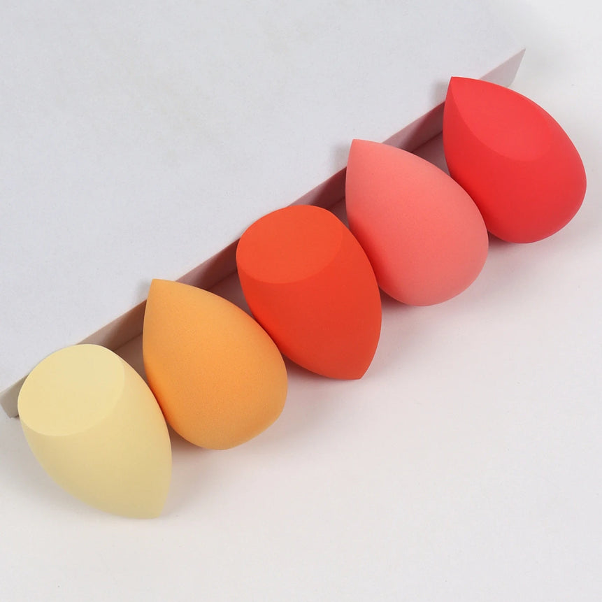 5 Bags of Beauty Eggs Makeup Sponge (Beauty Egg), Foundation Make-Up Mixed Beauty Sponge, Flawless Liquid, Cream and Powder, Mu