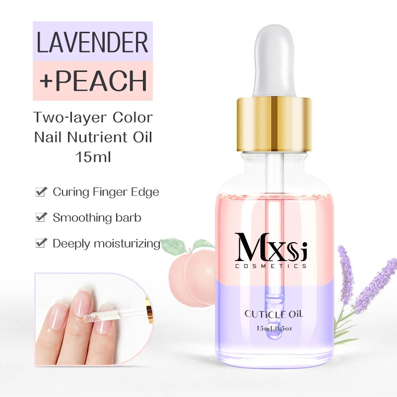 15ML Dried Flower Cuticle Nutrient Oil Nourish Restore Damaged Nails Vitamin Nail Polish Care Oil Soften Moisturizes Strength
