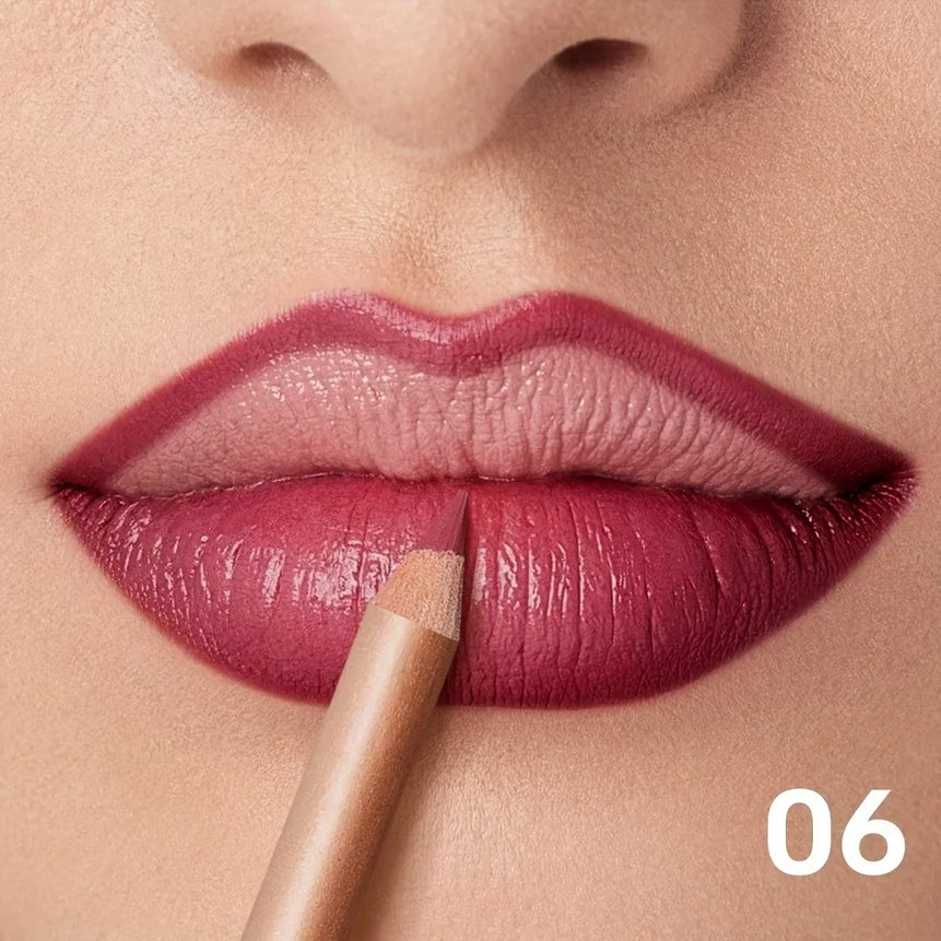Nude Matte Lip Liner, Waterproof Long Lasting High Pigment Lip Pencil, Smooth Precise Lip Makeup Gift for Women