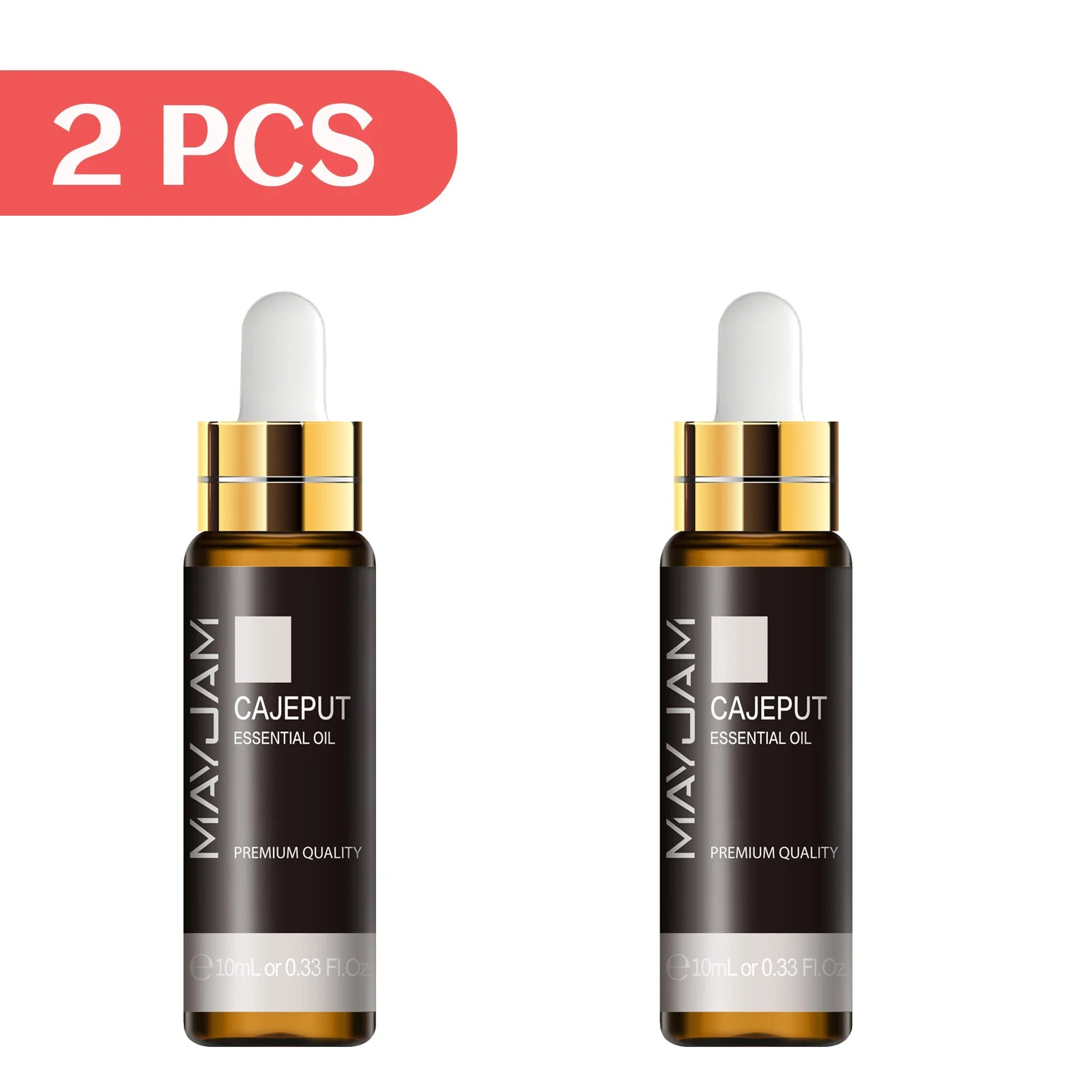 MAYJAM 2pcs Pure Essential Oils with Dropper Sweet Orange Lavender Jasmine Eucalyptus Vanilla Sandalwood Cajeput Vetiver Sage