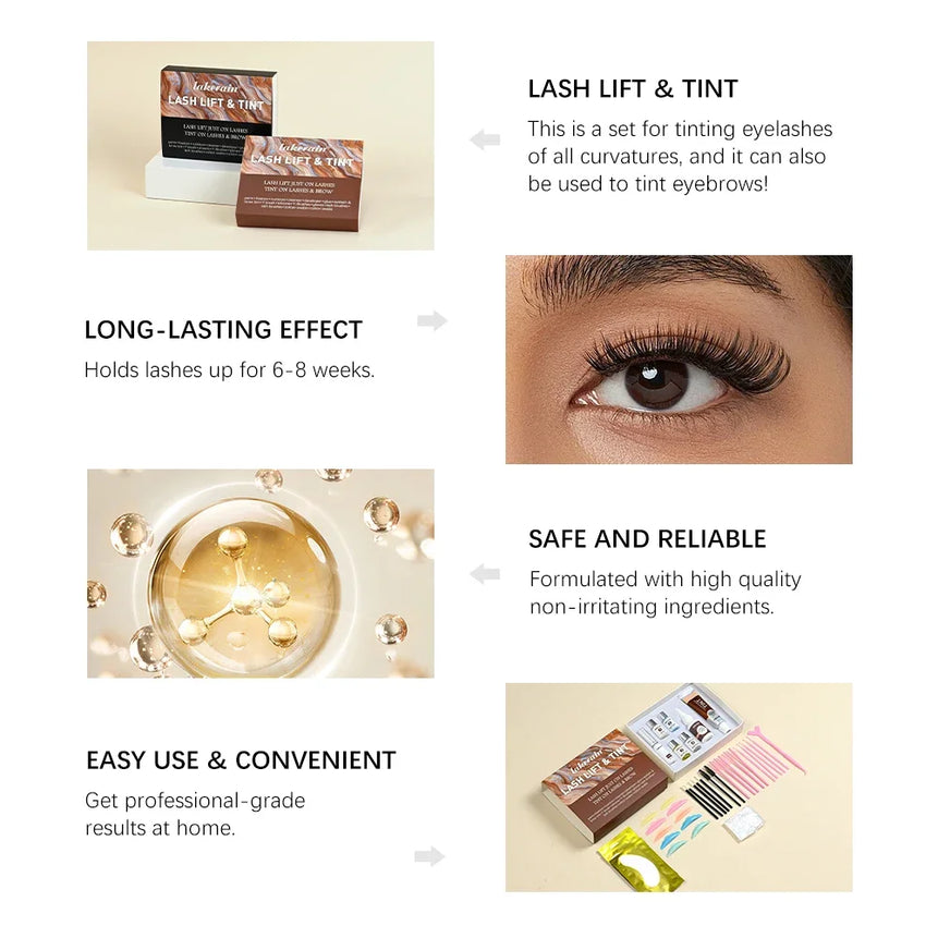 Lash Lift and Tint Kit Professional Eyelash Lifting Calia Perming Lashes Tint Brow Dye Eyes Makeup Tools