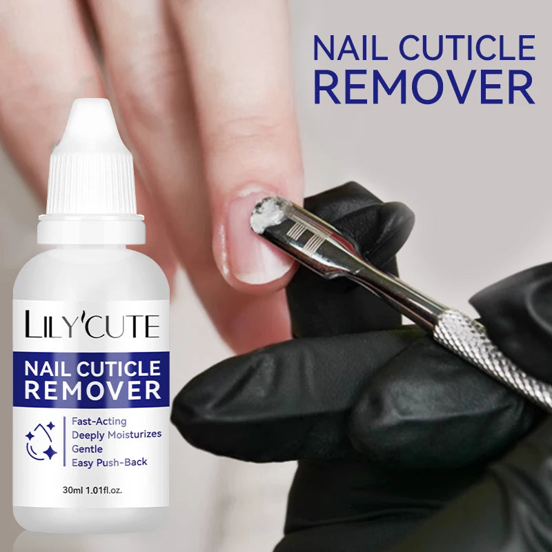 LILYCUTE 30ml Nail Cuticle Remover Quick Softening Gel for Dead Skin  Gentle Nail Care Easy Cuticle Cleaner for Manicure
