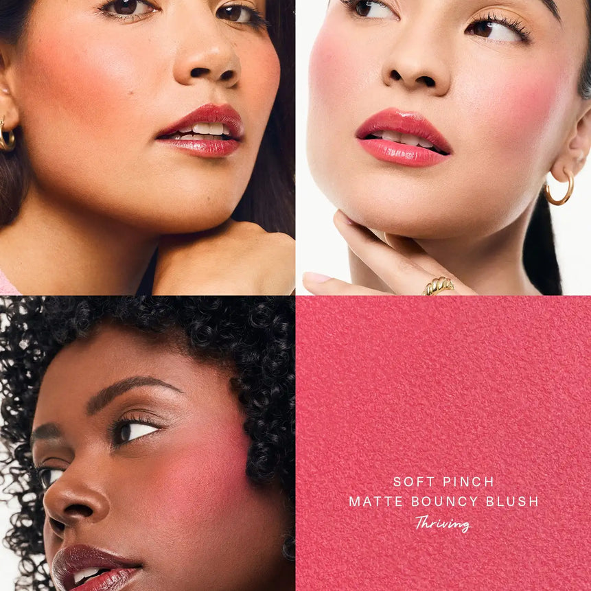 Rare Beauty Soft Pinch Matte Bouncy Cushiony Cream-to-powder Blush Airy And Lightweight Soft Pinch Liquid Blush Natural Flush