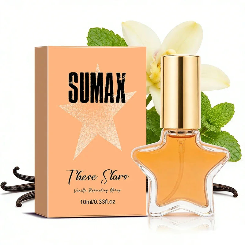 Star-shaped Deodorant Perfume,pocket Fresh Vanilla Rose Mint Perfume Unisex Romantic Charming Angel Eau De Toilette Spray Party