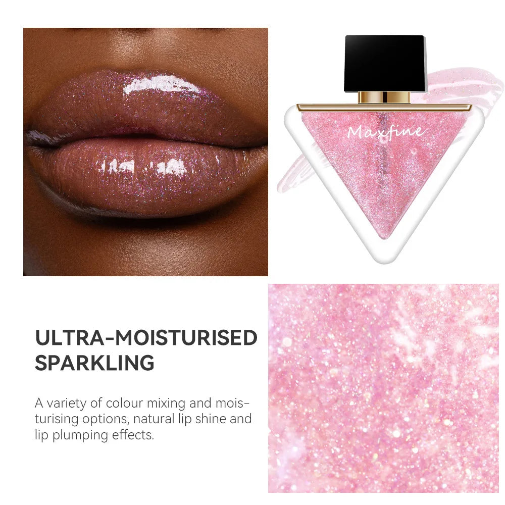 Shuguang Glass Lip Glaze European and American Dudu Lip Makeup Rich Lip Gloss Lip Oil Moisturizing Lip Gloss Transparent Lipstic