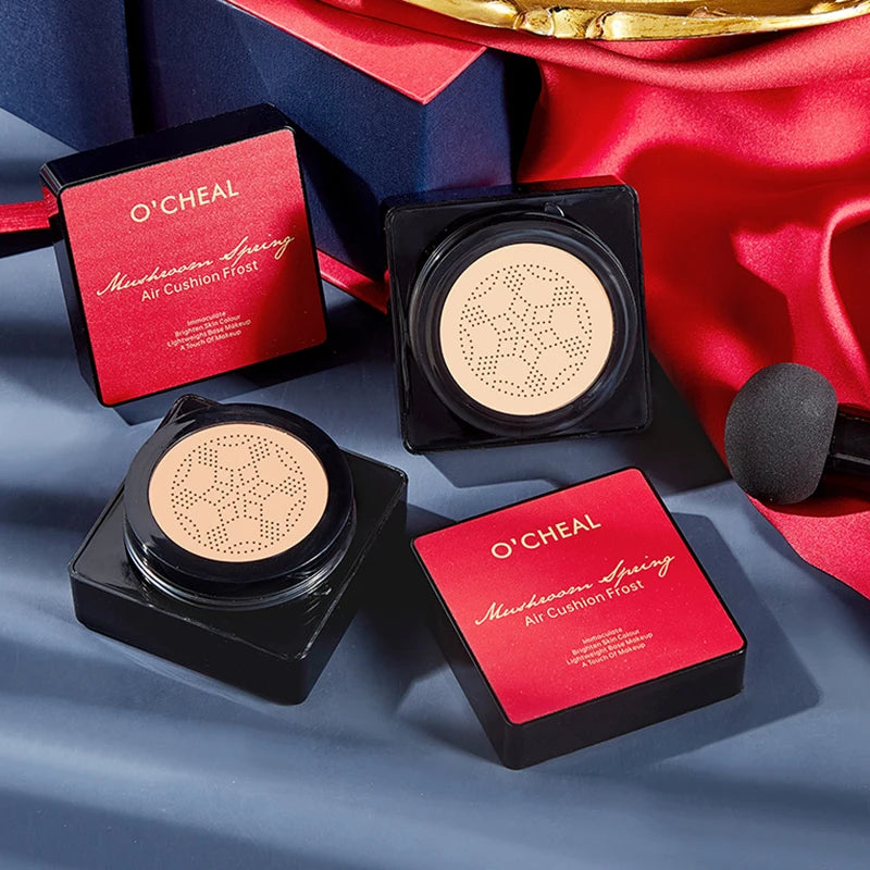 OCHEAL Mushroom Head Foundation Cream for Face Makeup Cushion for Face Base Cream Makeup Cushion Compact