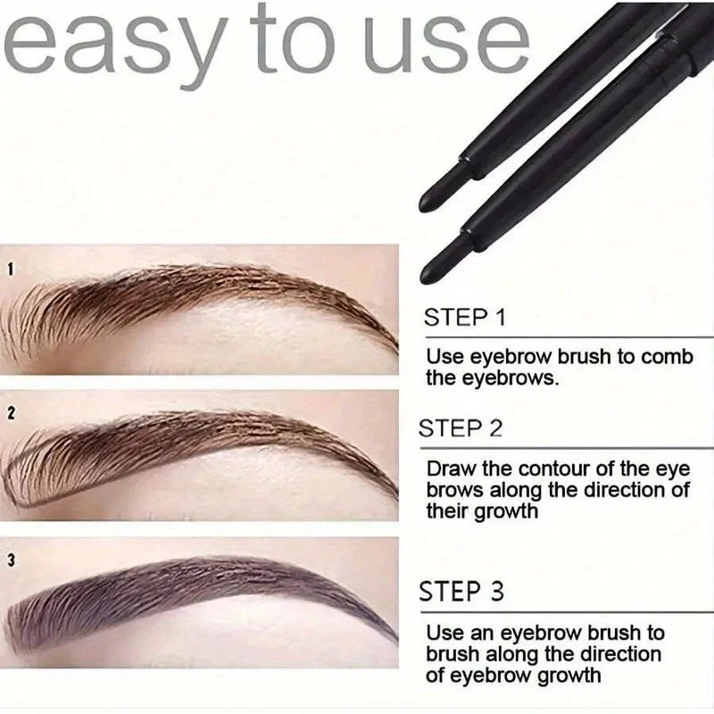10pcs Deep Black Gel Eyeliner Pencil – Waterproof, Sweat-Resistant & Perfect for Smoky Looks