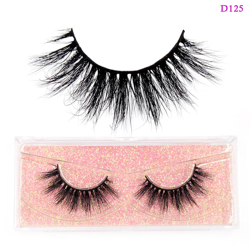 LEHUAMAO 3D Mink Lashes Makeup Eyelashes Fluffy Natural long fake lashes Full stripe reusable False Eyelash Extension 1 Pair