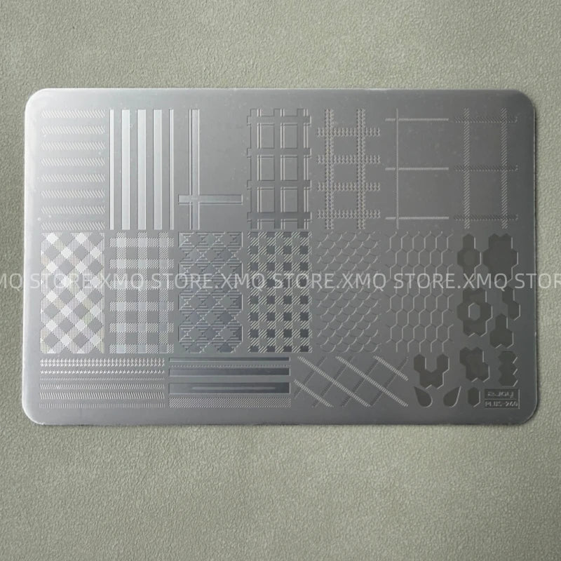 XMQ NAIL ART STAMPING PLATES CHECK TEMPLATES FLOWERS IMAGEPLATE