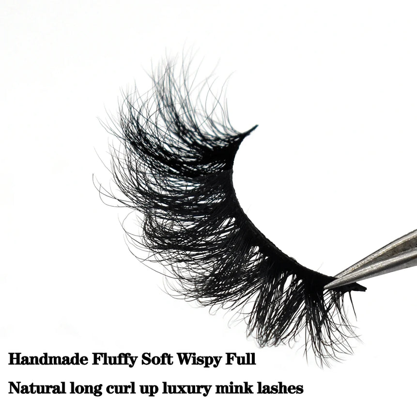 FOXESJI Makeup Eyelashes 3D Mink Eye Lashes Fluffy Soft Wispy Natural Lashes Extension Reusable Fake Lashes Mink False Eyelashes