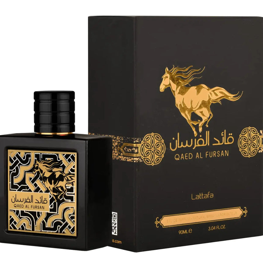 Lattafa Qaed Al Fursan for Men Eau de Parfum Spray, 3.04 Ounce