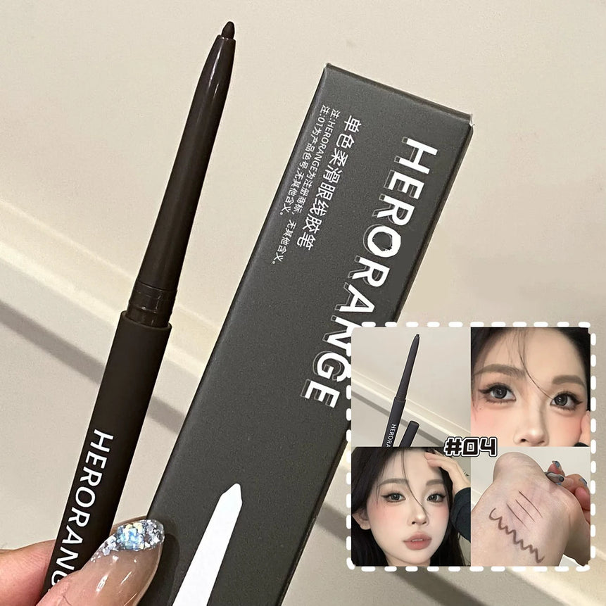 Ultra-fine Gel Eyeliner Pencil Black Brown Under Eye Liner Pen Waterproof Matte Aegyosal  Lying Silkworm Quick Drying Eye Makeup