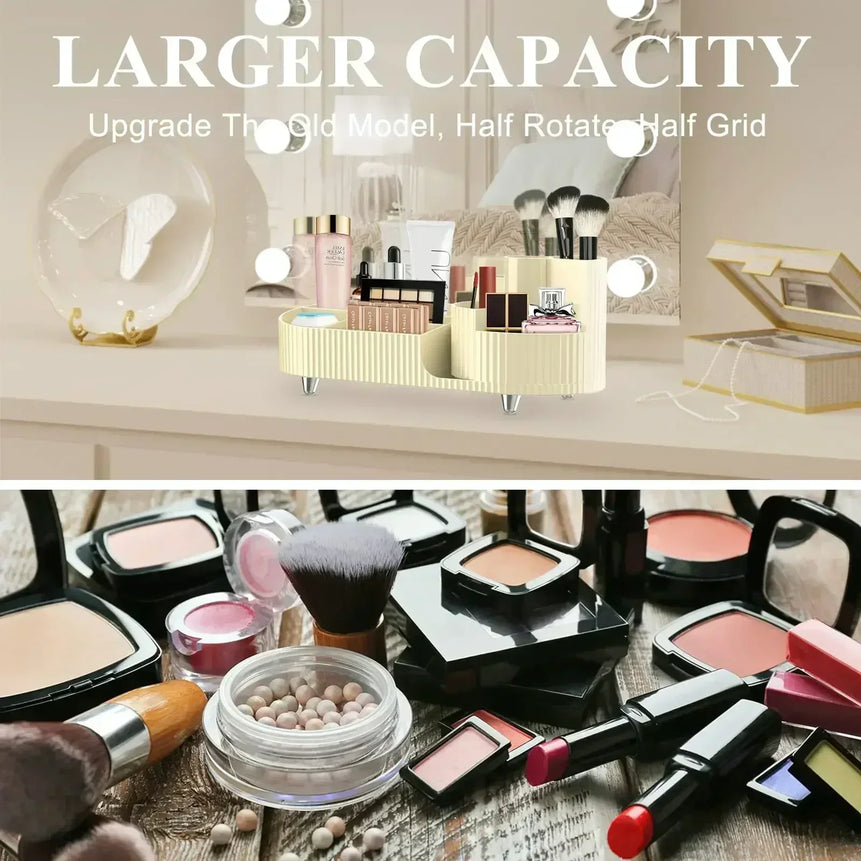 Large Bathroom for Storage Rotating Countertops,desk Capacity Holder Decor Vanity Container Brush Organizer Makeup Makeup 360°