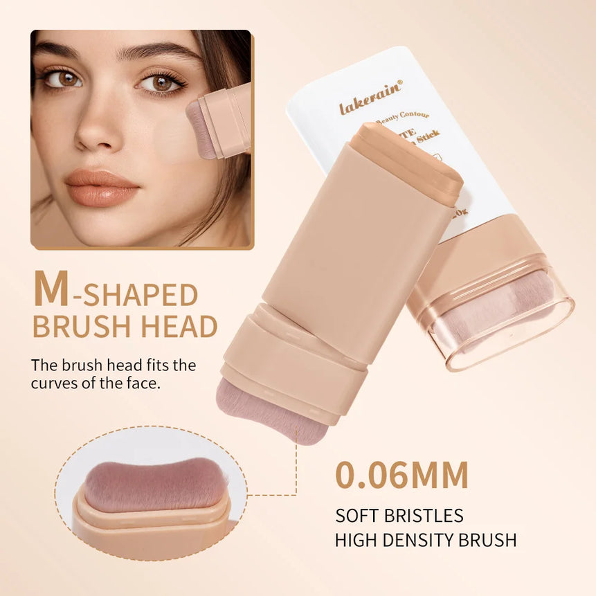 Matte Foundation Stick Waterproof Coverage Travel Flawless Eraser Foundation Stick Lightweight Enhance Skin Radiance Face Makeup
