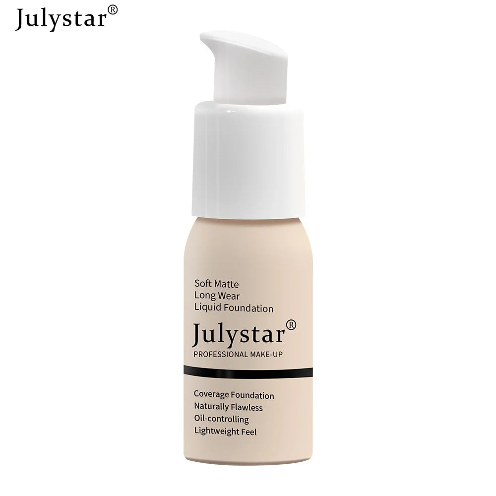 Julystar 10 Colours Matte Moisturising Finishing Foundation Waterproof Long Lasting No Makeup Removal Face Powder