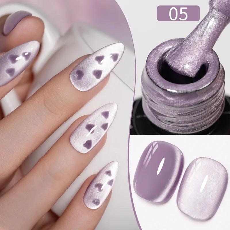 8ML Christmas Sparkling Reflective Diamond Glitter Liner Gel Nail Polish Soak Off UV Semi-Permanent Nail Art Varnish Manicure