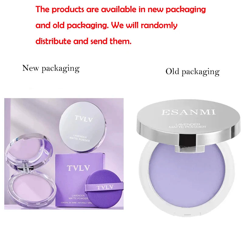 1PC Violet Cream To Powder Skin-friendly Skin Natural Face Long Lasting Oil-controlling Contouring Powder Cosmetics