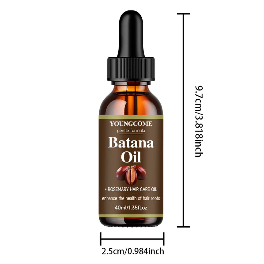 40ml/60ml Batana Rosemary Mint Scalp Hair Strengthening Oil Biotin Essential Oils Nourishing Treatment Split Ends Dry All Types