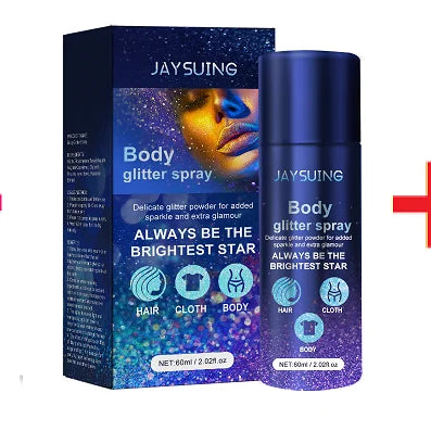 Fashion Highlighter Powder Spray Waterproof Shiny High Gloss Glitter Powder Spray Powder Makeup for Face Body Highlight Makeup