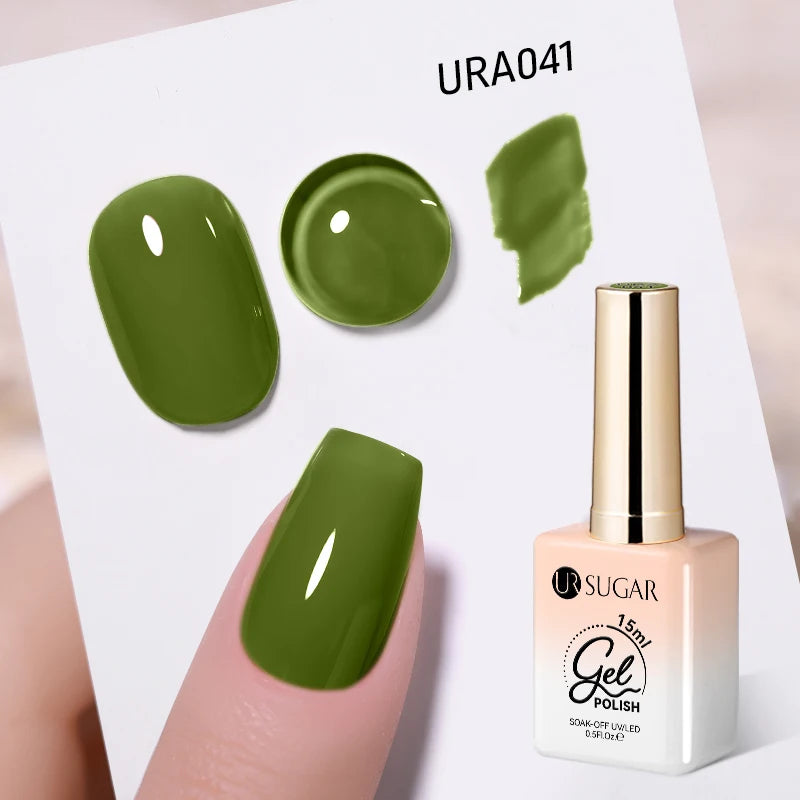 UR SUGAR 15ml No Wipe Top Base Gel Nail Gel Polish Matte Top Coat Enhancer Varnish Semi Permanent Soak Off UV LED Nail Art