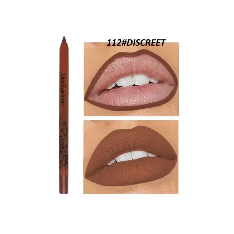 20 Color Matte Lip Liner Outline Lipstick Pen Long-lasting Waterproof Lip Tint Pencil Makeup Lip Contouring Pen Woman Cosmetic