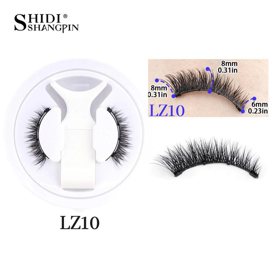 3D Magnetic False Eyelashes Tweezer Set Reusable Natural Eyelashes Mink False Lash Professional Eyelash Extension Makeup Tool
