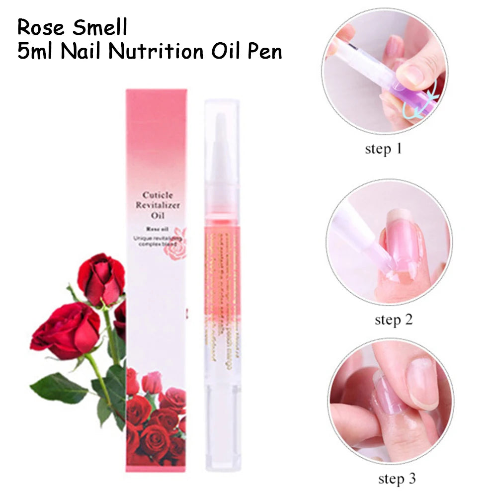 15ml Rose Essential Cuticle Care Oil Prevent The Growth Of Skin Spines Nail Oil Nourish Nails Nutritional Solution Easy To Carry