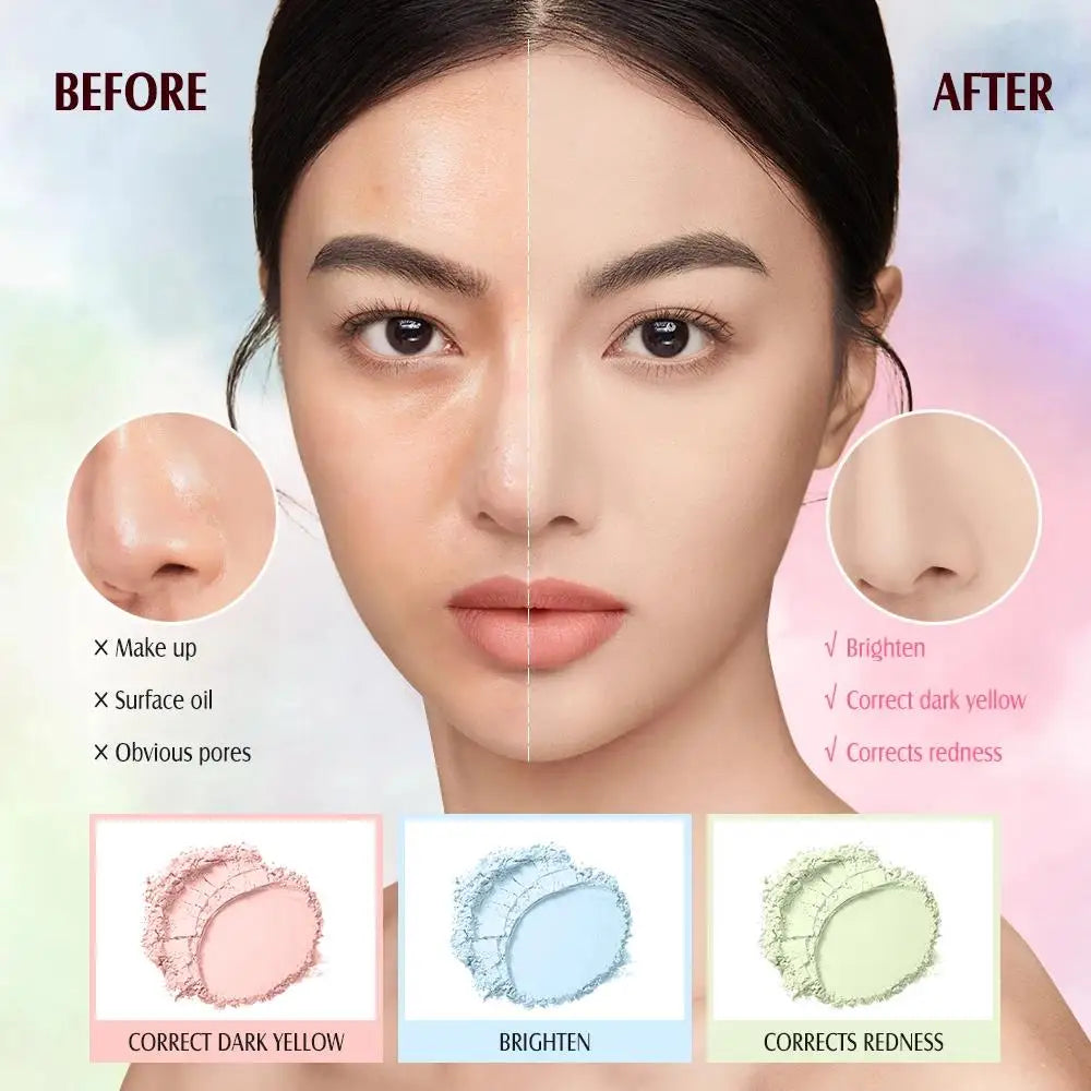 Oil Absorbing Translucent Loose Powder Blends Seamlessly Lightweight Setting Makeup For Flawless Matte Finish