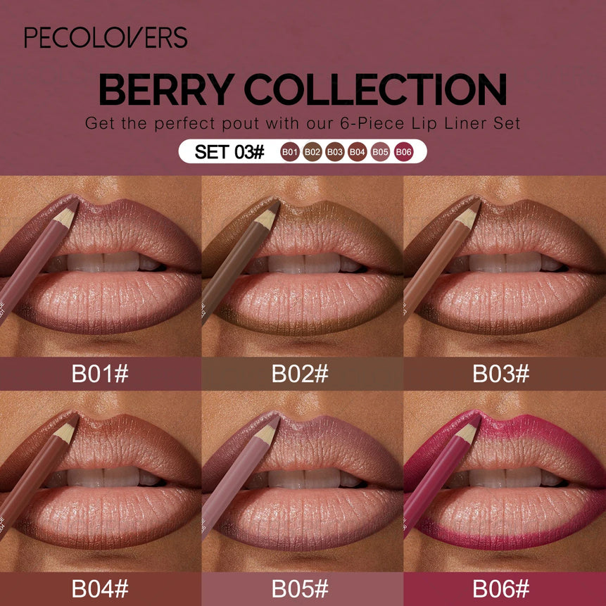 1PC Long-lasting Matte Lip Liner, Natural and Smooth Contour, Nude Makeup, Can Be Superimposed, Suitable for Christmas Makeup