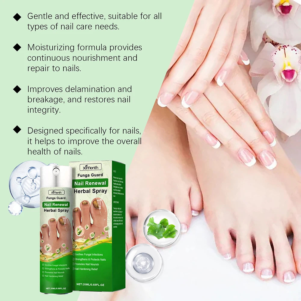 Nail-Fungal Treatments For Toenails Herbal Ingredients For Remove Onychomycosis Treatment Gentle Nourishing Nail Care Products