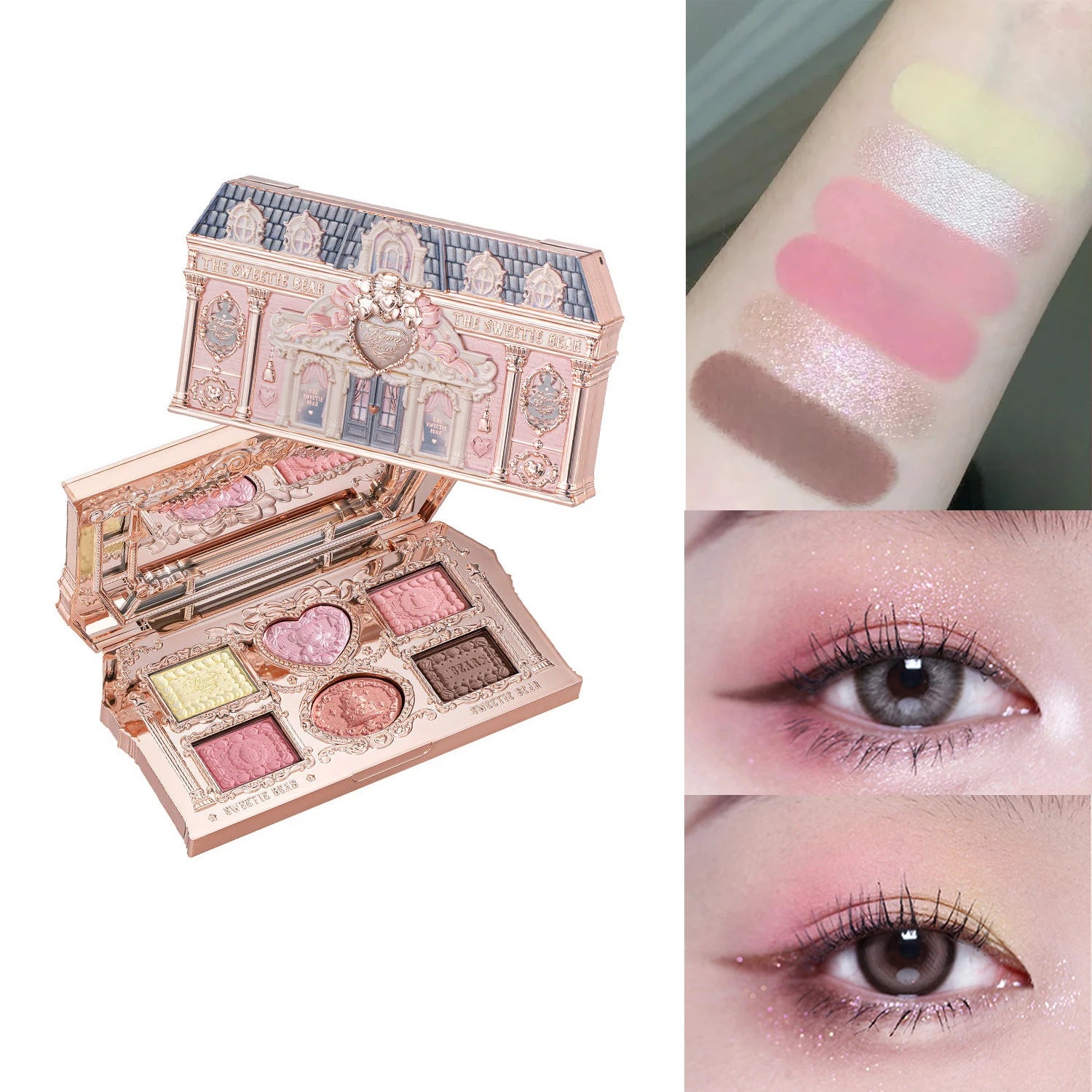 Flower Knows 2026 Bunny Garden Makeup Palette Cute Rabbit Themed Eyeshadow Blush Highlight All In One Cosmetic Collection