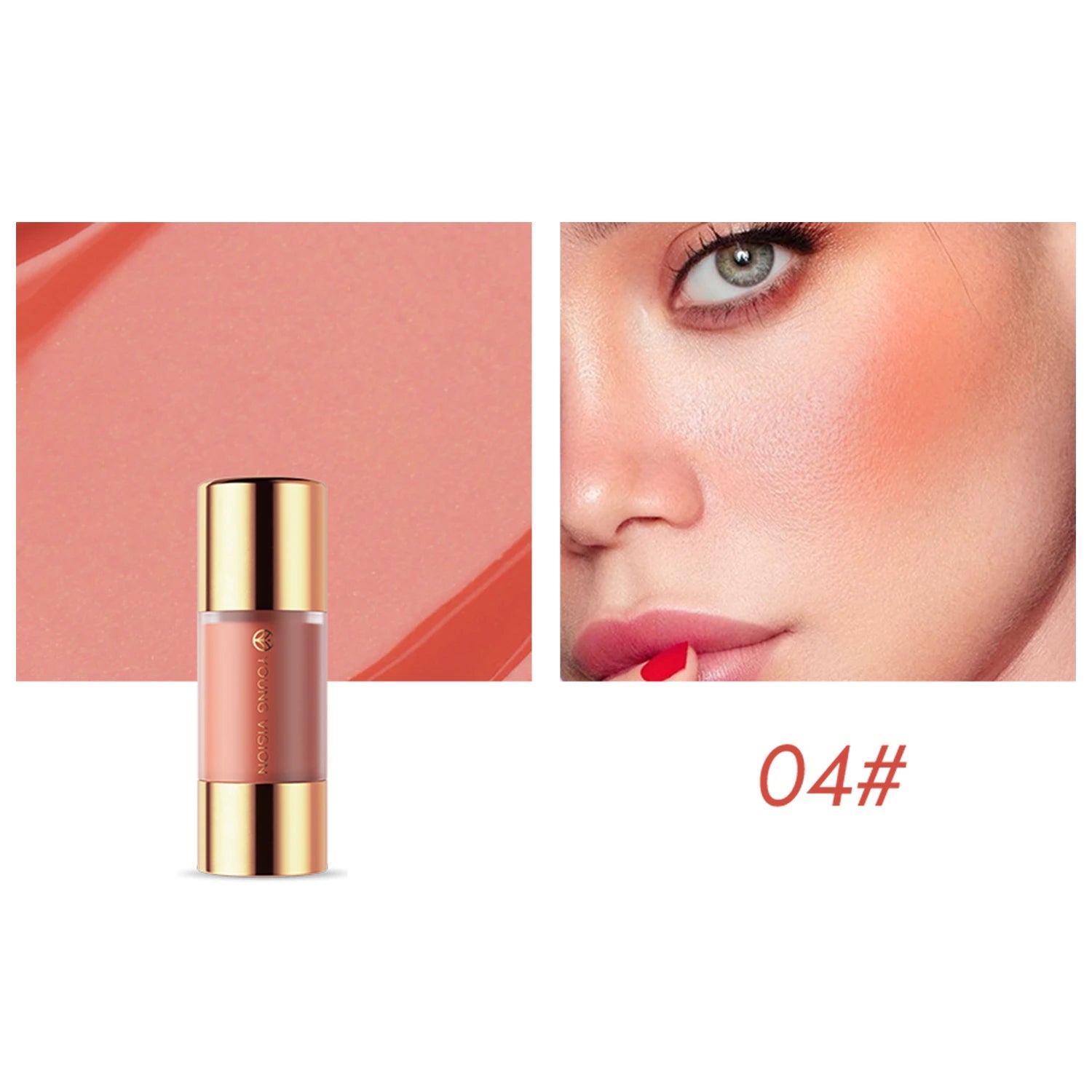 YOUNG VISION 8 colors long-lasting Bottom press moisturizing easy makeup blush pencil solid creamy Liquid blusher