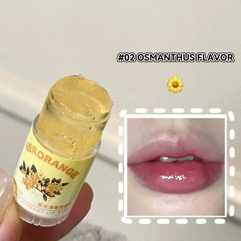 Herorange Lip Balm: Elegant and Moisturizing, Deeply Hydrating, Prevents Chapped Lips, a Must-Have for Autumn and Winter, Improves Lip Lines, Tinted Version, Naturally Enhances Makeup, Perfect for Daily Use and Commuting.