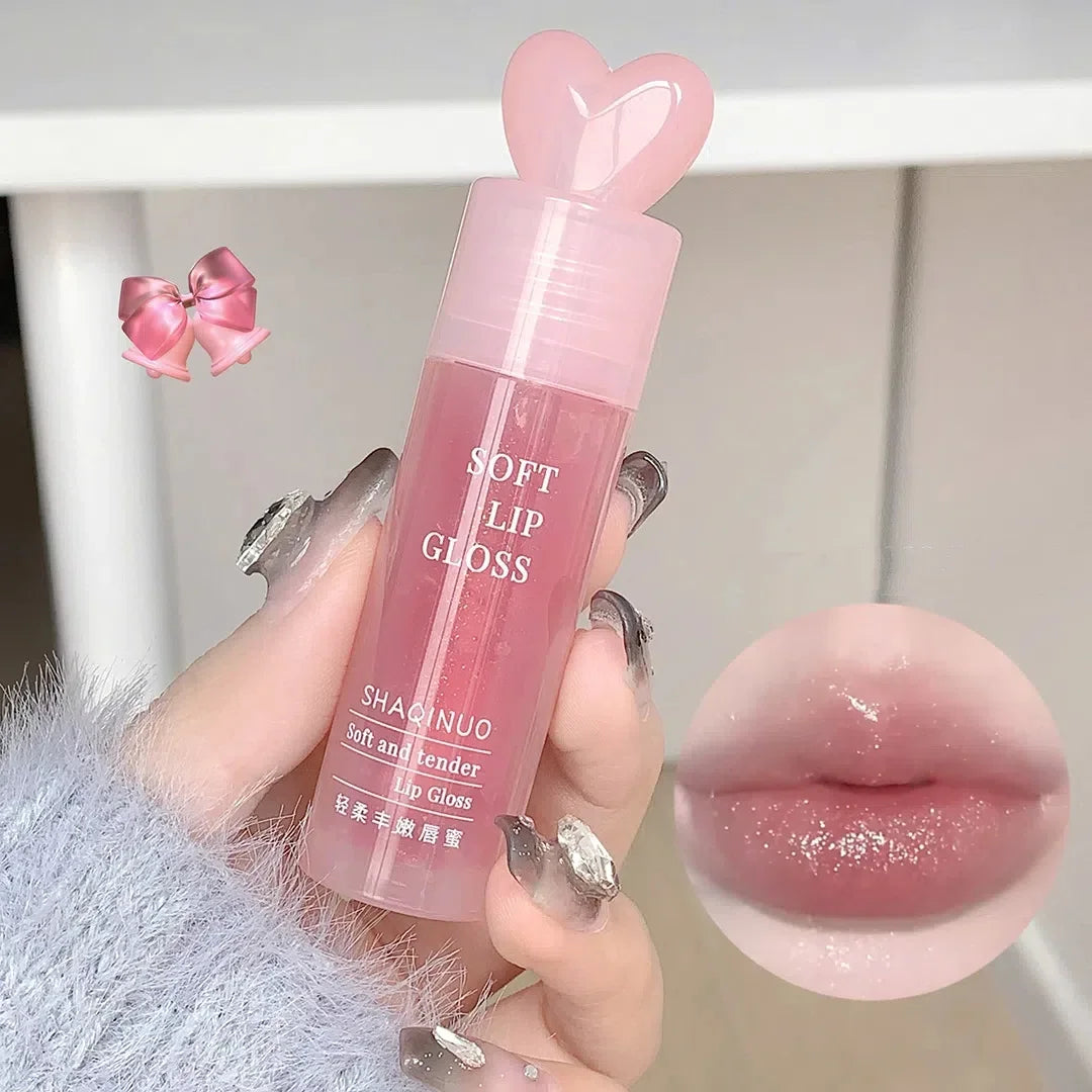Light Rich Watery Lip Oil Glitter Clear Transparent Glossy Lipstick Moisturizing Nourishing Hydrating Lip Gloss Makeup Cosmetics