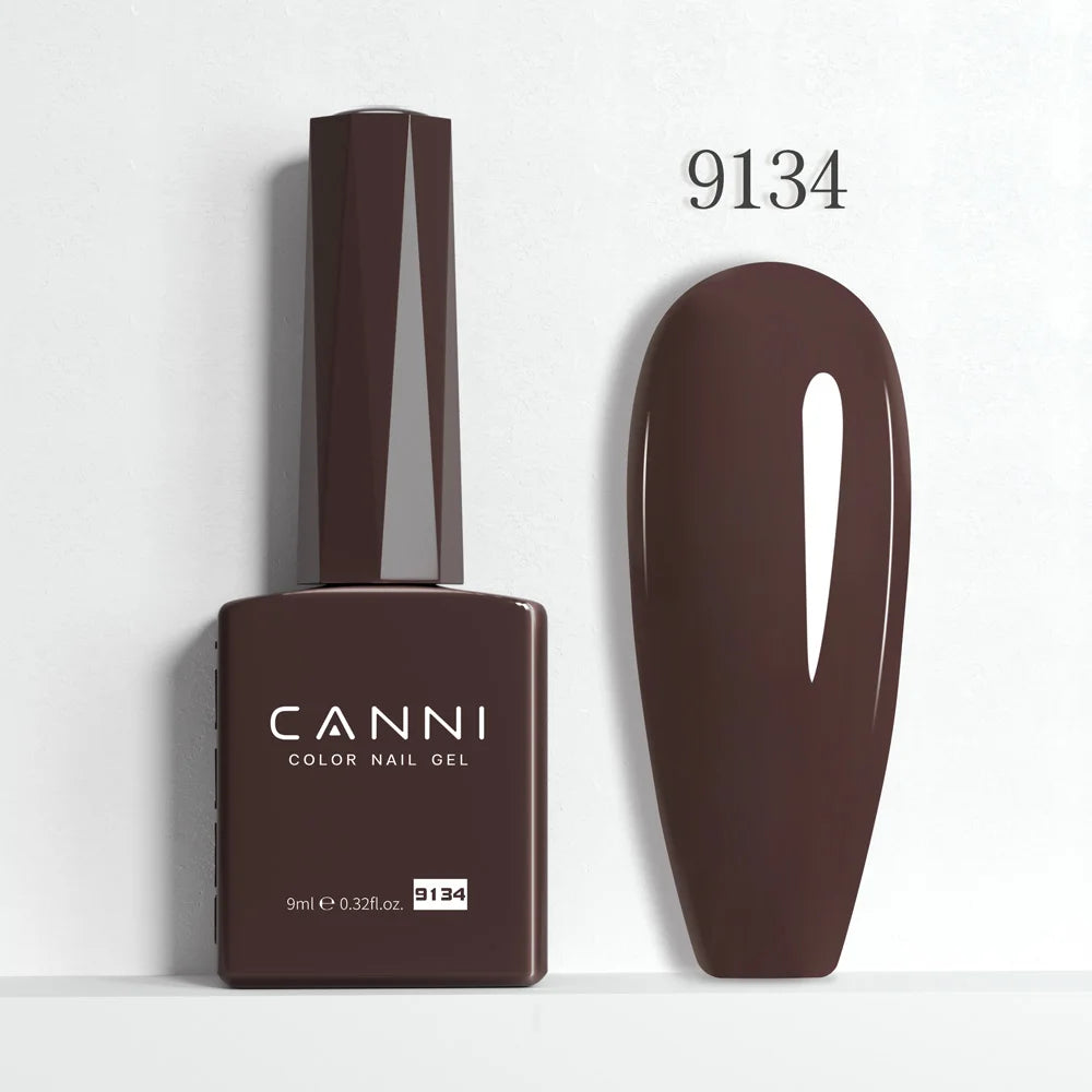 9ml CANNI HEMA/TPO FREE Nude Pink Color Nail Gel Polish Full Coverage Semi Permanent Long Wear Top Coat Venalisa Gel Varnish