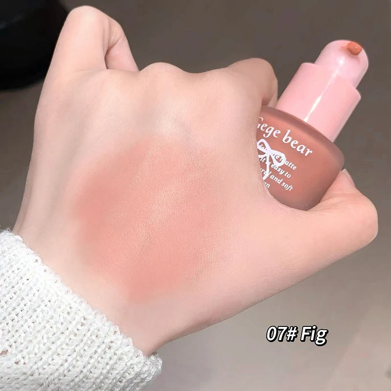 Gege Bear Light Blush Liquid Moisturizing Mirror Vitality Moisturizing Whitening Brightening Natural Rouge