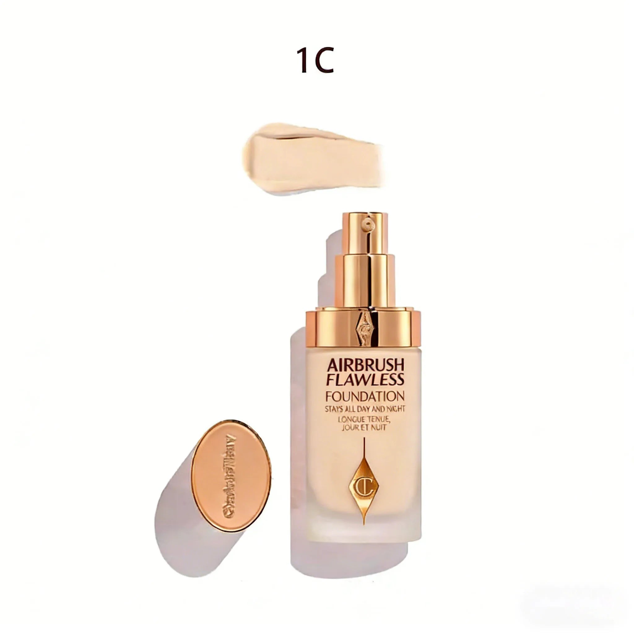 Charlotte Tilbury Liquid Foundation Super Grinding Bottle Oil Control Skin Beautifying Waterproof Sweat-proof Anti Rubbing Daily