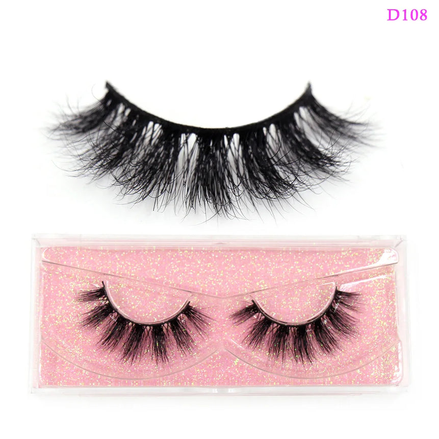 LEHUAMAO 3D Mink Lashes Makeup Eyelashes Fluffy Natural long fake lashes Full stripe reusable False Eyelash Extension 1 Pair