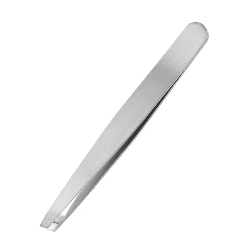 1/4PCSProfessional Stainless Steel Eyebrow Tweezers - Precise Facial and Inner Hair Removal - Alcohol-Free