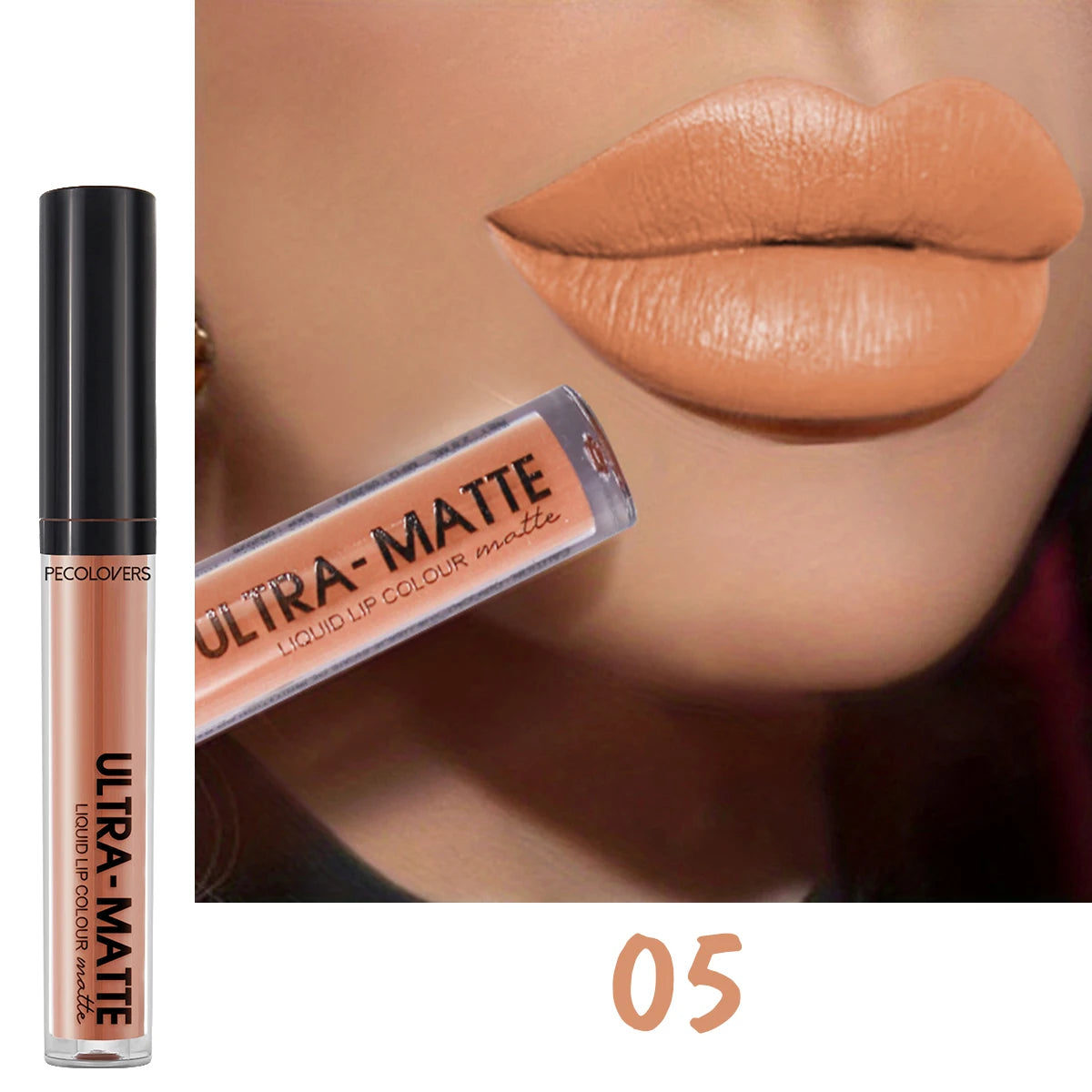 Matte Liquid Lipstick Waterproof Long Lasting Velvet Mate Nude Brown Red Lip Gloss Lint Tube Makeup Cosmetic Lipsticks Lipgloss