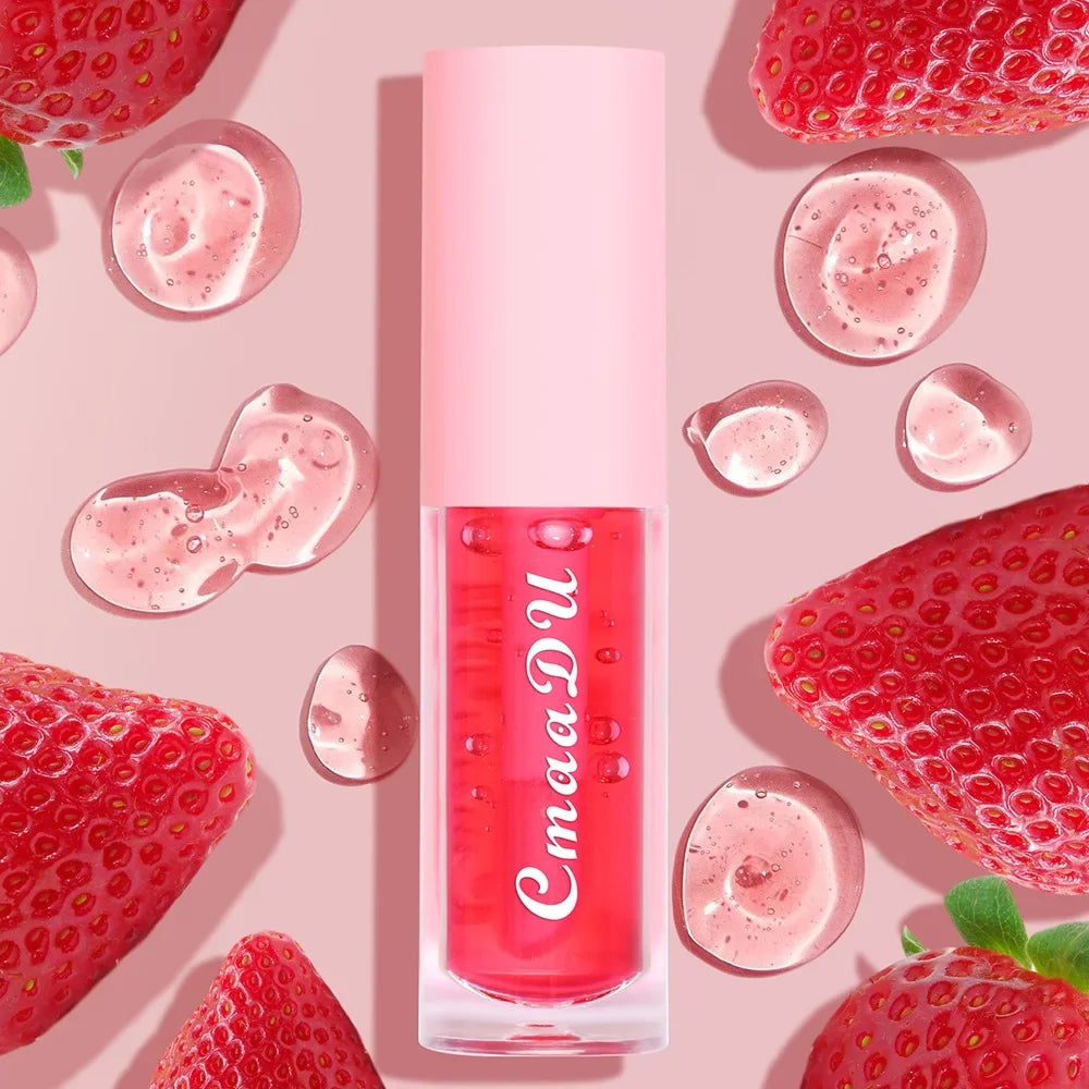 1 Pcs Hydrating Berry-Infused Lip Gloss - Moisturizing, Long-Lasting Nourishing Lip Oil for All Skin Types, Waterproof Lip Gloss