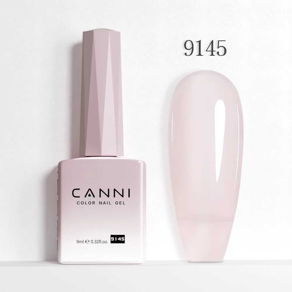 CANNI 9ml Nail Gel Polish HEMA TPO FREE Transparent Jelly Color Nude Pink French SoakOff UV LED Varnish Lacquer Milky White DIY