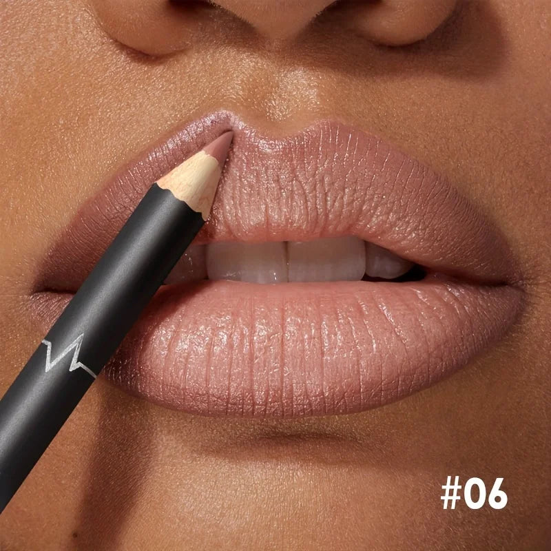 Waterproof Matte Lipliner Pencil Red Contour Tint Lipstick Long Lasting Non-stick Moisturizing Lips Makeup