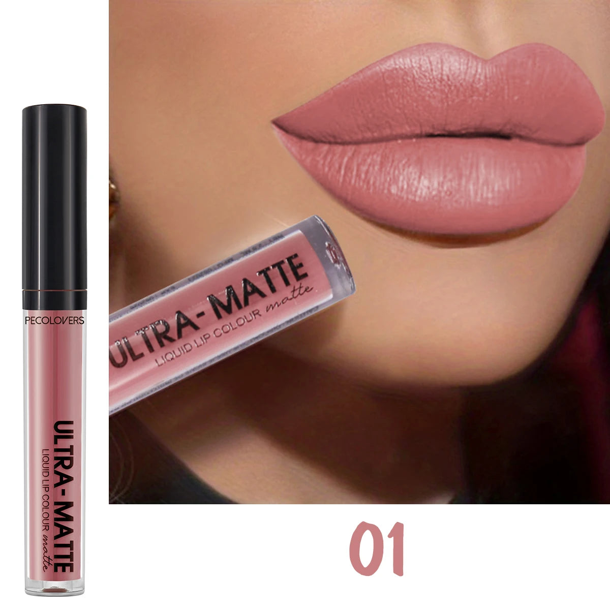 Matte Liquid Lipstick Waterproof Long Lasting Velvet Mate Nude Brown Red Lip Gloss Lint Tube Makeup Cosmetic Lipsticks Lipgloss