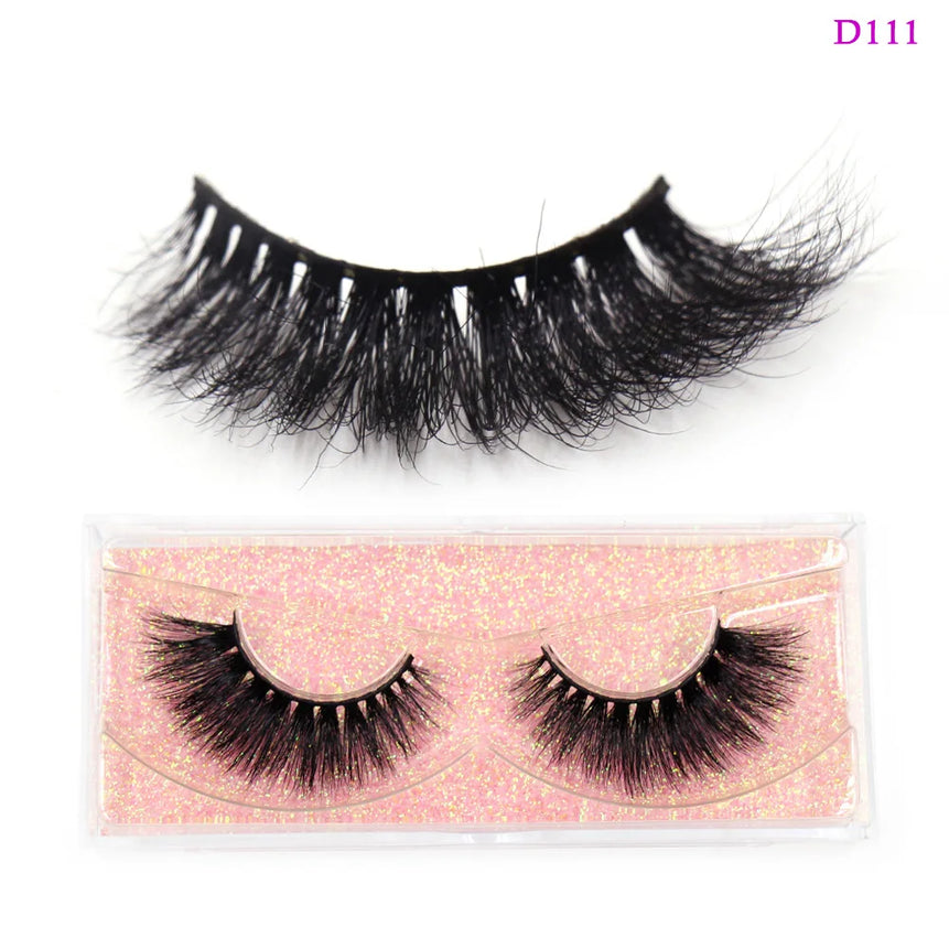 LEHUAMAO 3D Mink Lashes Makeup Eyelashes Fluffy Natural long fake lashes Full stripe reusable False Eyelash Extension 1 Pair