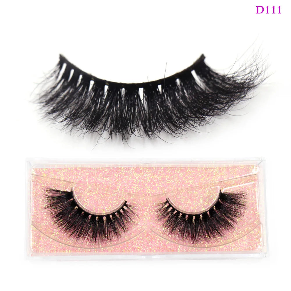 LEHUAMAO 3D Mink Lashes Makeup Eyelashes Fluffy Natural long fake lashes Full stripe reusable False Eyelash Extension 1 Pair